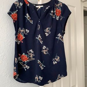 Fun2Fun Short Sleeved Floral Top, size XL
